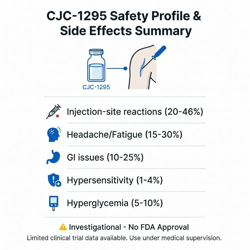 buy CJC-1295 peptide safety profile chart for research review